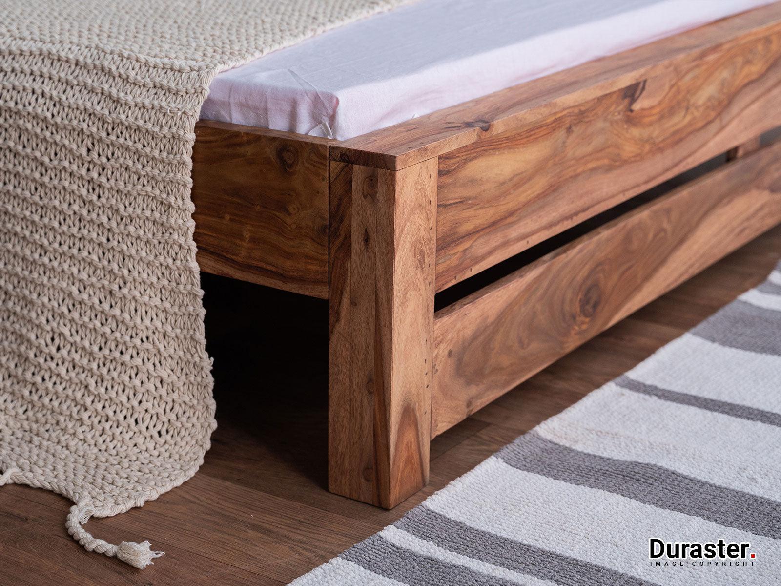Hawkin Modern Sheesham wood Bed #4 - Duraster