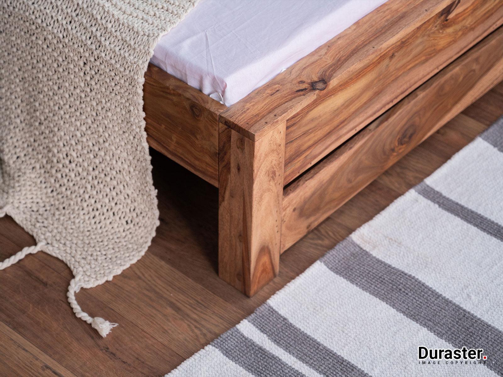 Hawkin Modern Sheesham wood Bed #4 - Duraster