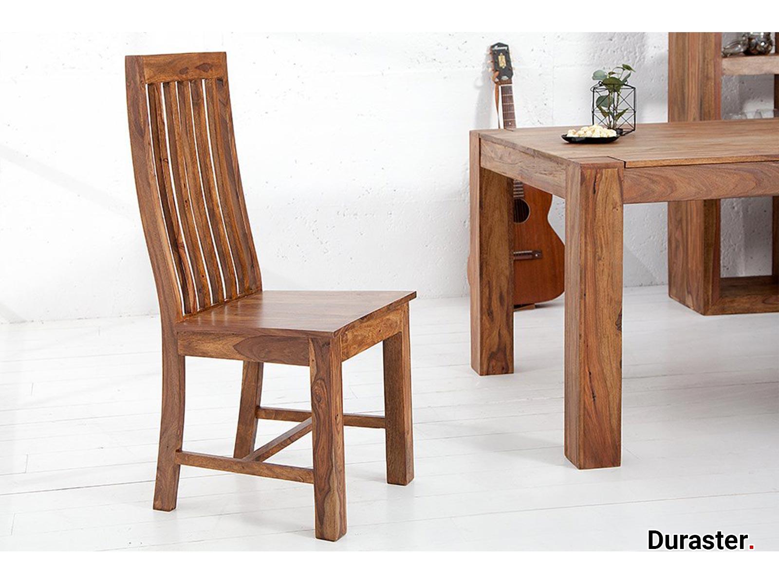 Torpedo Modern Sheesham Wood Dining Chair#2 - Duraster