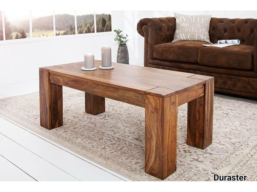 Torpedo Modern Sheesham Wood Coffee Table #3 - Duraster