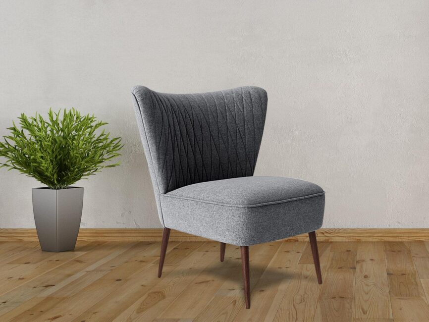 Elemantary Solid Wood Fabric Upholstered Chair #9 - Duraster