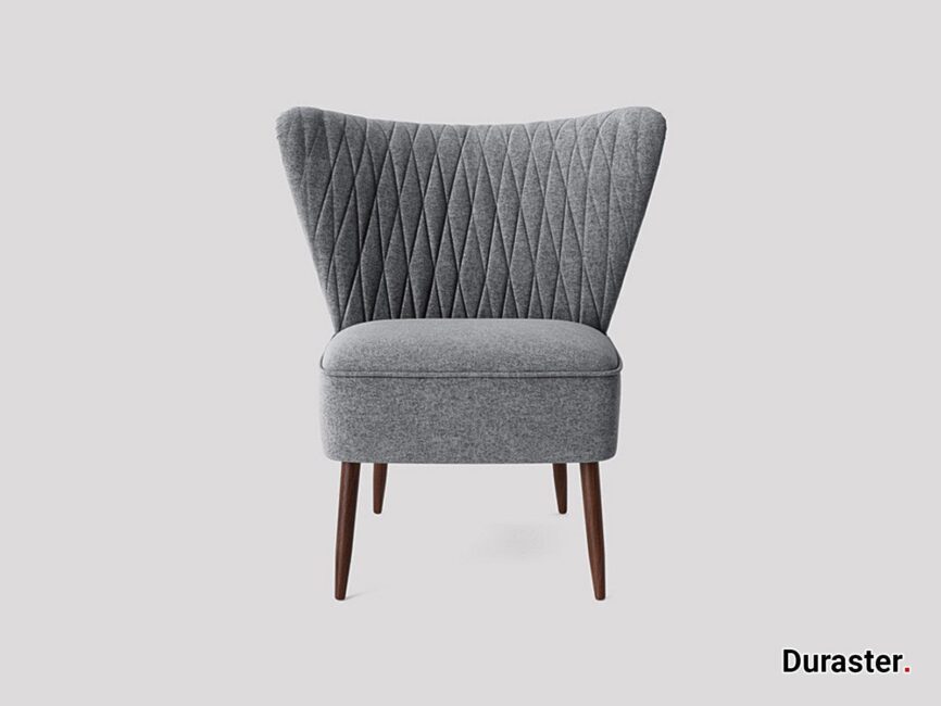 Elemantary Solid Wood Fabric Upholstered Chair #9 - Duraster