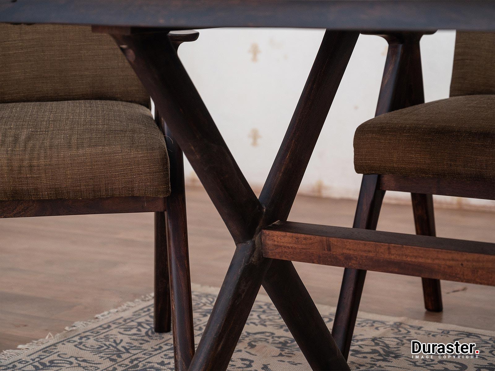 Tuscany Solid Acacia wood Live Edge Top Dining Table #2 - Duraster