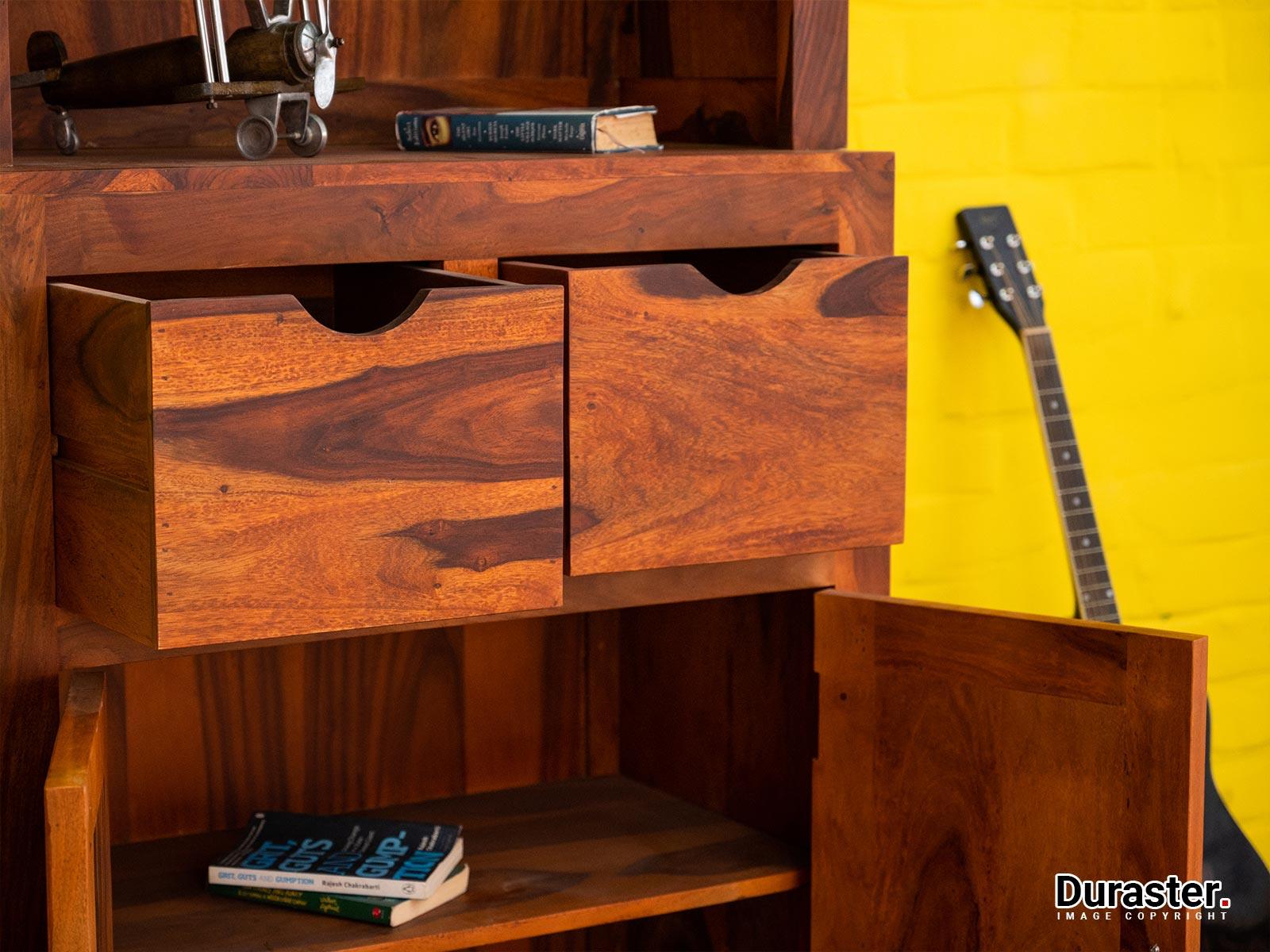 Ummed Modern Sheesham Wood Buffet Cabinet#9 - Duraster