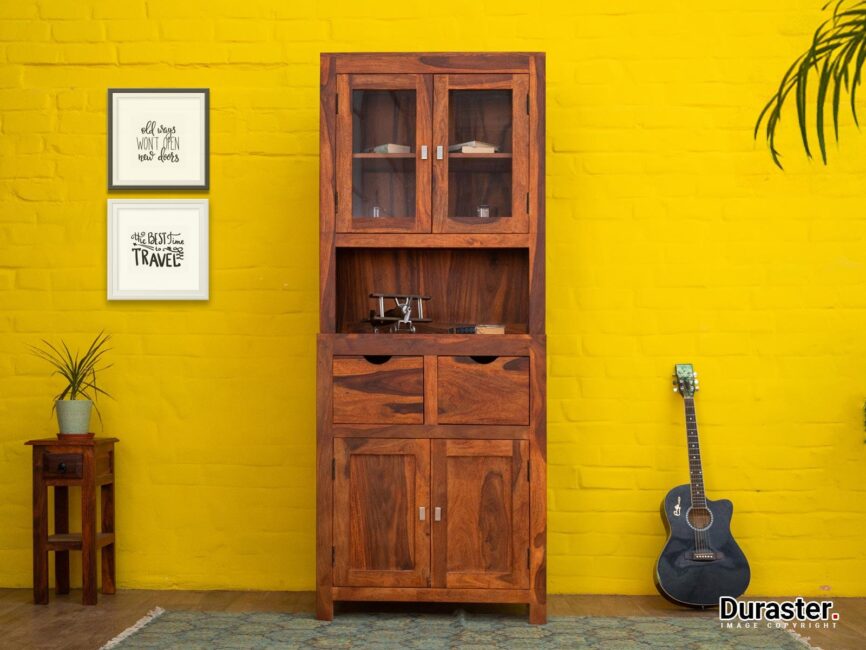 Ummed Modern Sheesham Wood Buffet Cabinet#9 - Duraster