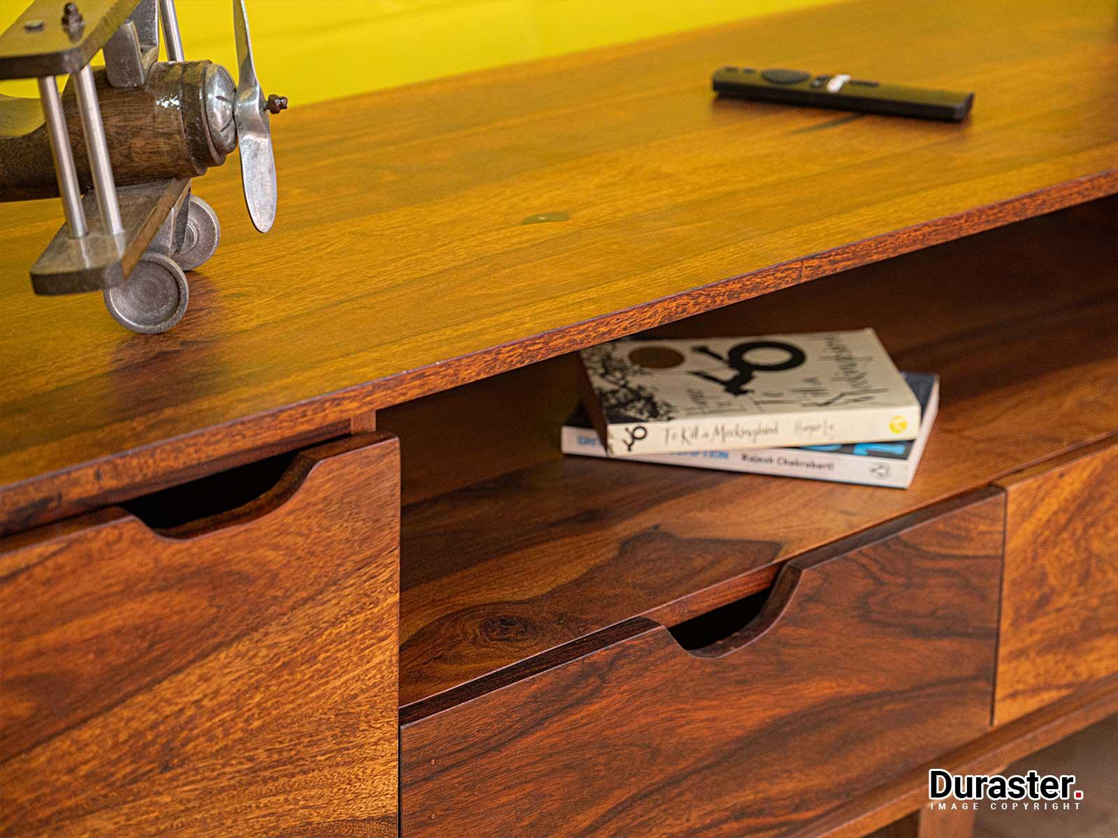 Ummed Modern Sheesham Wood TV Unit #14 - Duraster