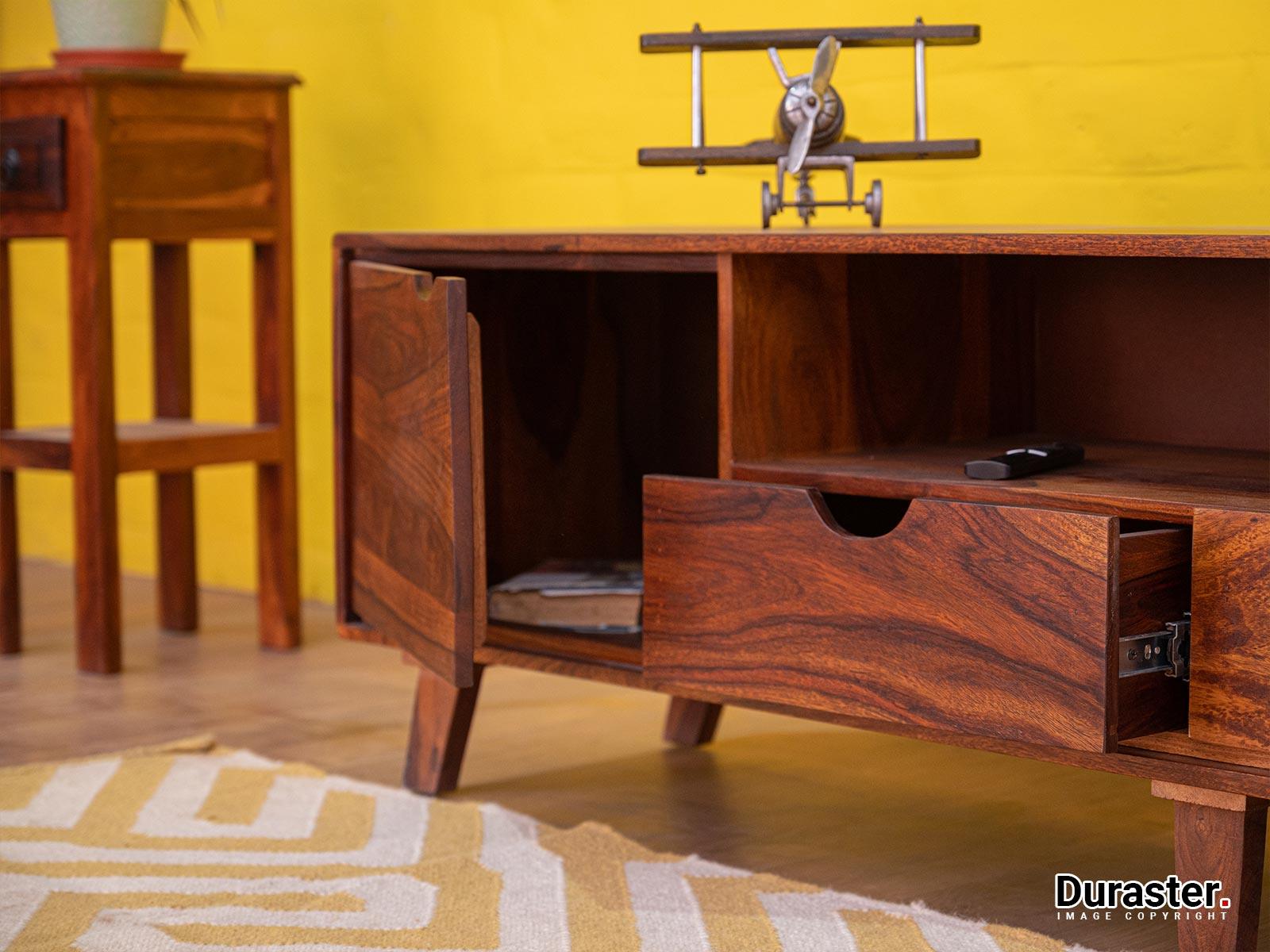 Ummed Modern Sheesham Wood TV Unit #14 - Duraster