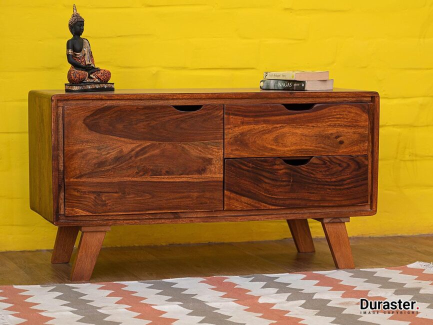 Ummed Modern Sheesham Wood Chest of Drawers Cabinet #6 - Duraster