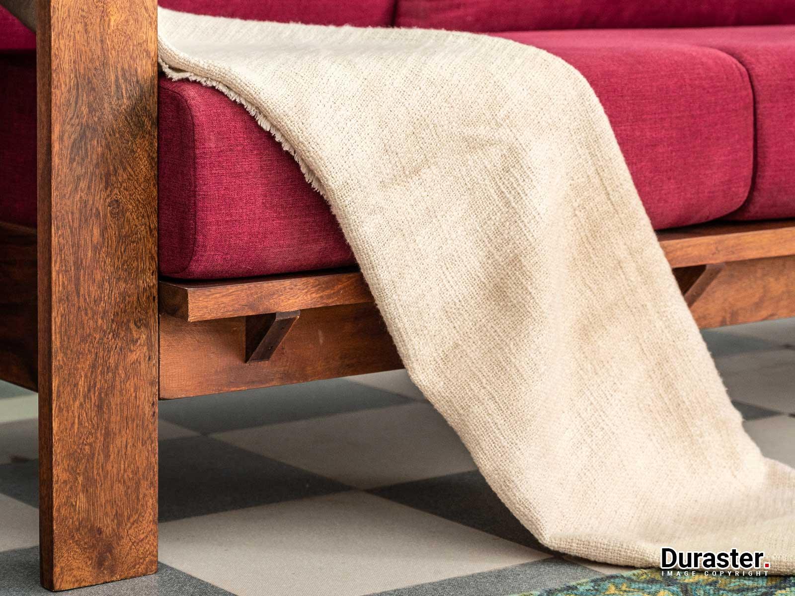 Ummed Solid Sheesham wood 3 Seater Sofa#4 - Duraster