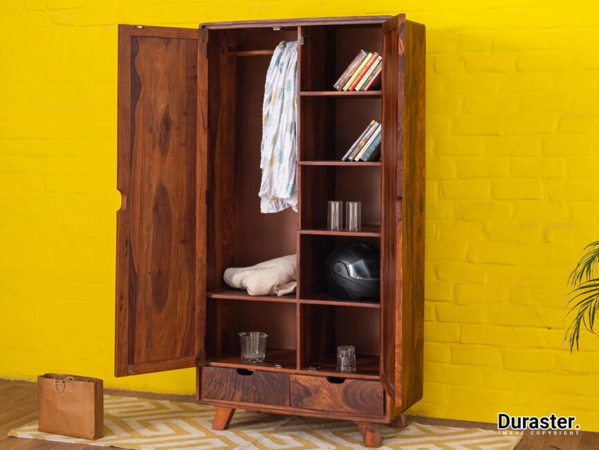 Ummed Modern Sheesham Wood Cupboard Cabinet #8 - Duraster