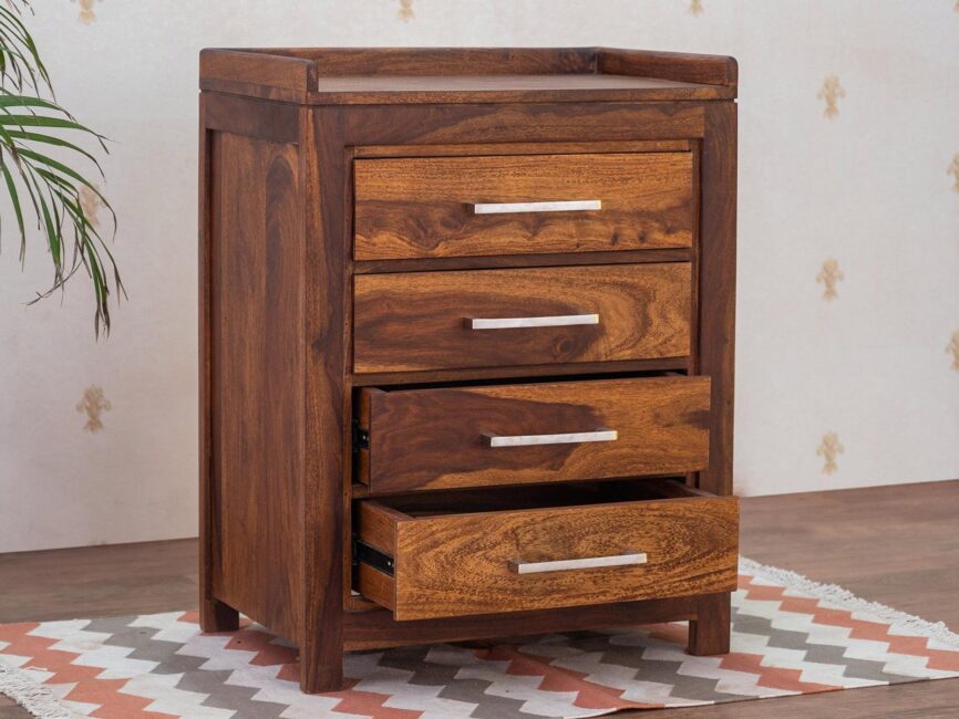 Ummed Modern Sheesham wood Chest of Drawer Cabinet #15 - Duraster