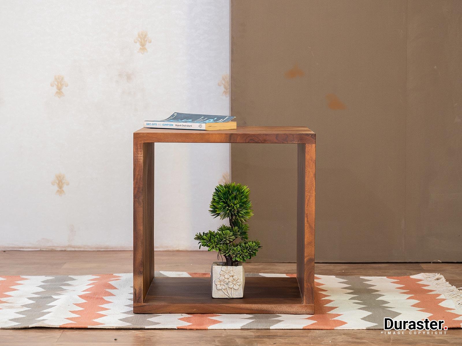 Ummed Modern Sheesham Wood Cube#1 - Duraster