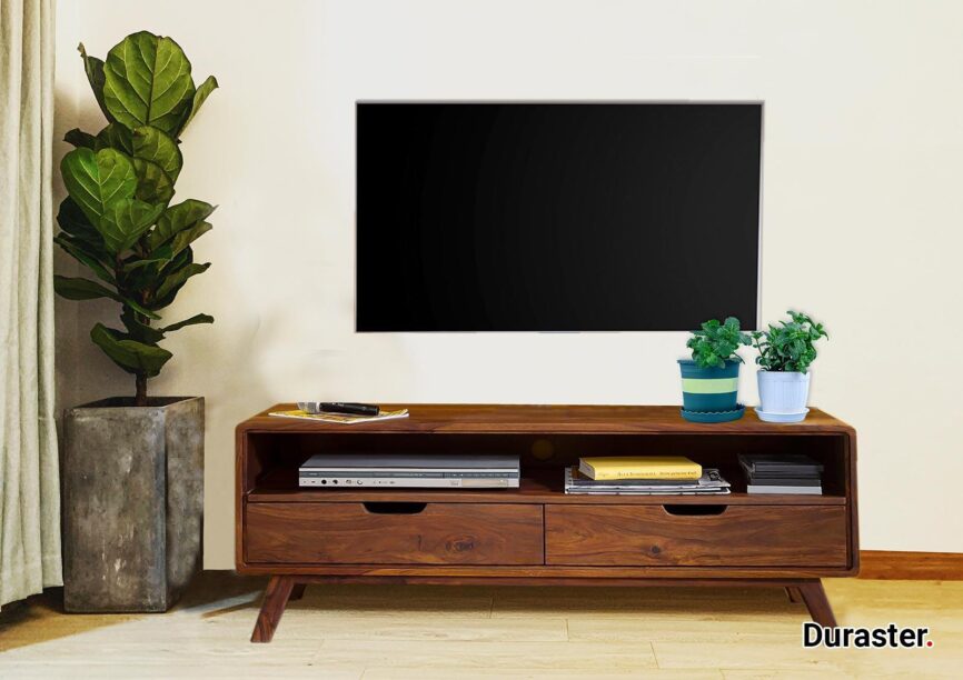 Ummed Modern Sheesham Wood TV Unit #13 - Duraster