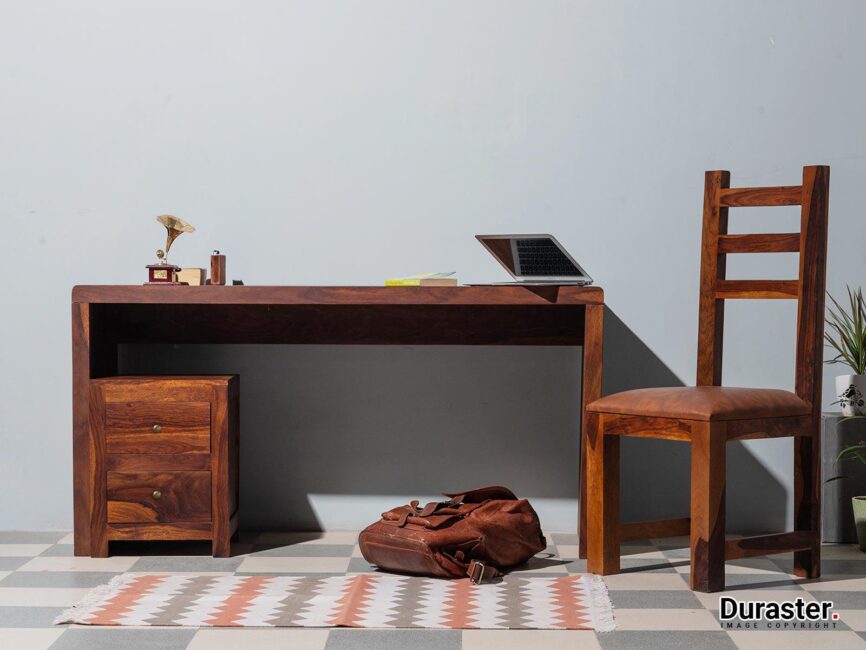 Ummed Solid Sheesham wood  Study Desk with Storage#2 - Duraster