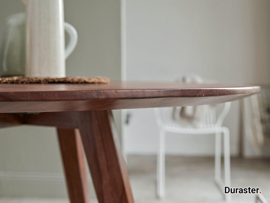 Vasco Simplistic Sheesham wood Round Dining Table  #1 - Duraster