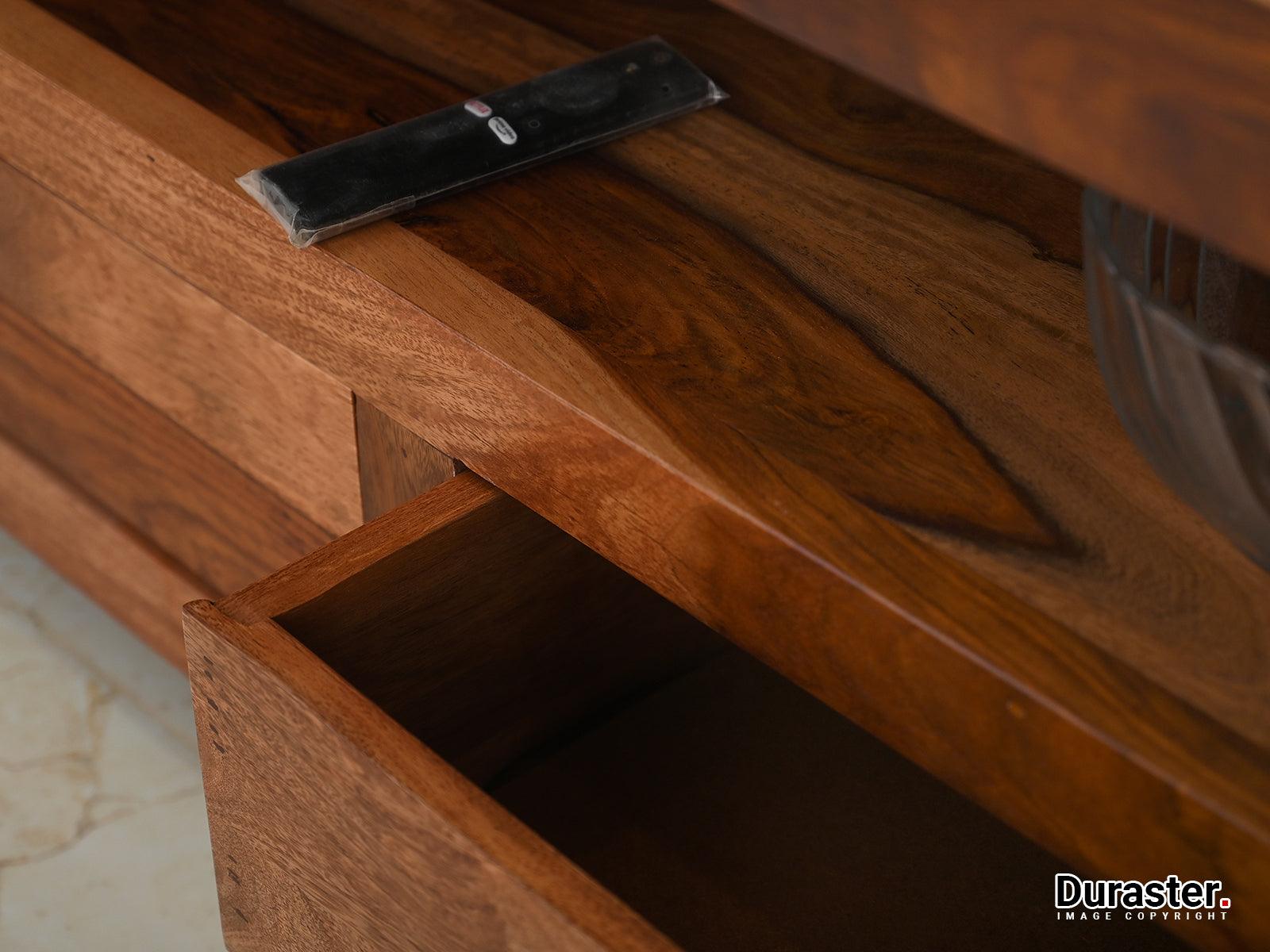 Vasco Modern Sheesham wood TV Unit #1 - Duraster