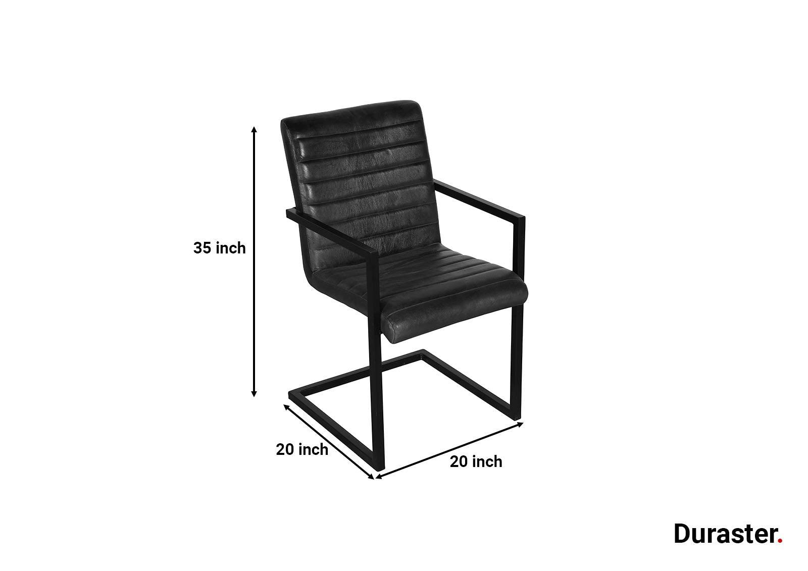 Verge Modern Leatherette Chair with Armrest #1 - Duraster