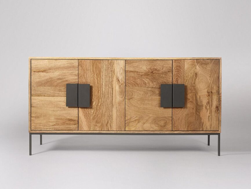 Versaw Sideboard, Mango Wood & Charcoal #11 - Duraster
