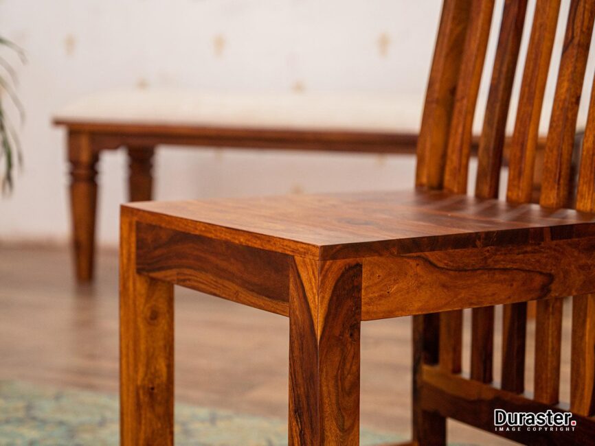 Vismit Modern Sheesham wood Dining chair #4 - Duraster