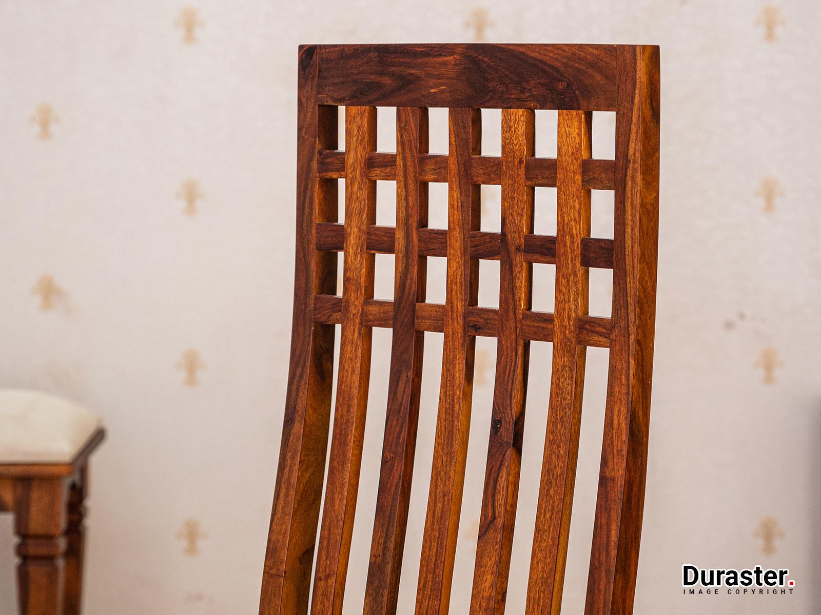Vismit Modern Sheesham wood Dining chair #4 - Duraster
