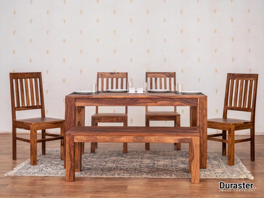 Vismit Premium Solid Sheesham wood Dining Set #5 - Duraster