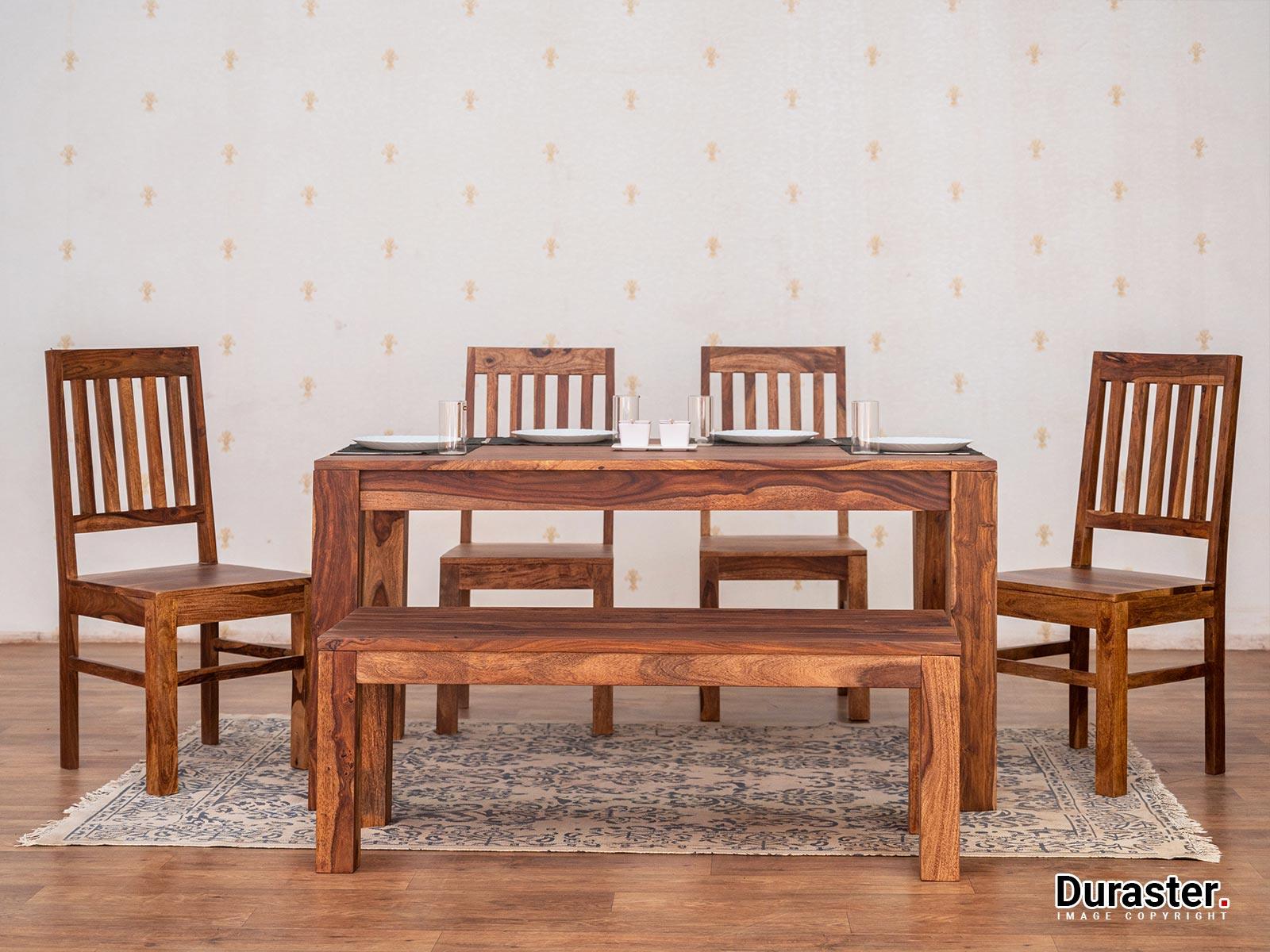 Vismit Premium Solid Sheesham wood Dining Set #5 - Duraster