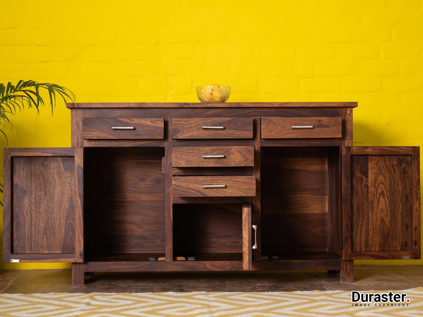Vismit Contemporary Sheesham wood Sideboard Cabinet #1 - Duraster