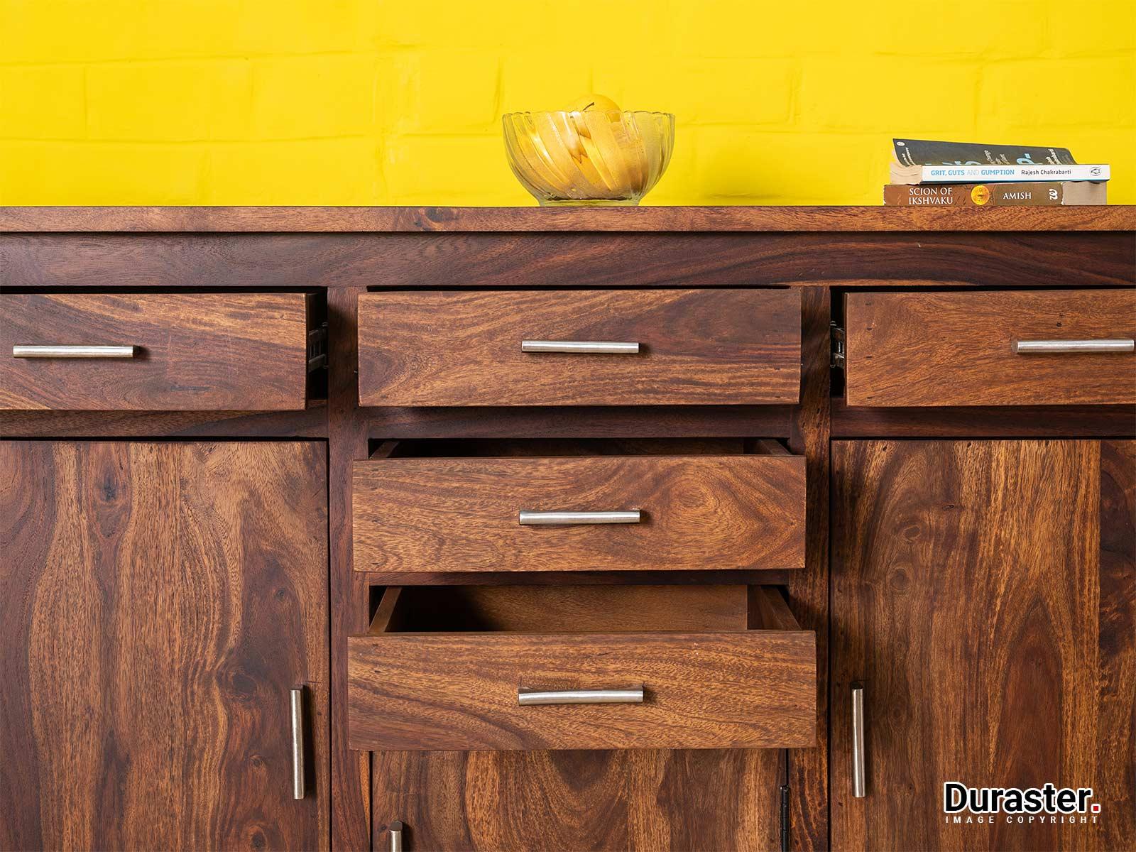 Vismit Contemporary Sheesham wood Sideboard Cabinet #1 - Duraster