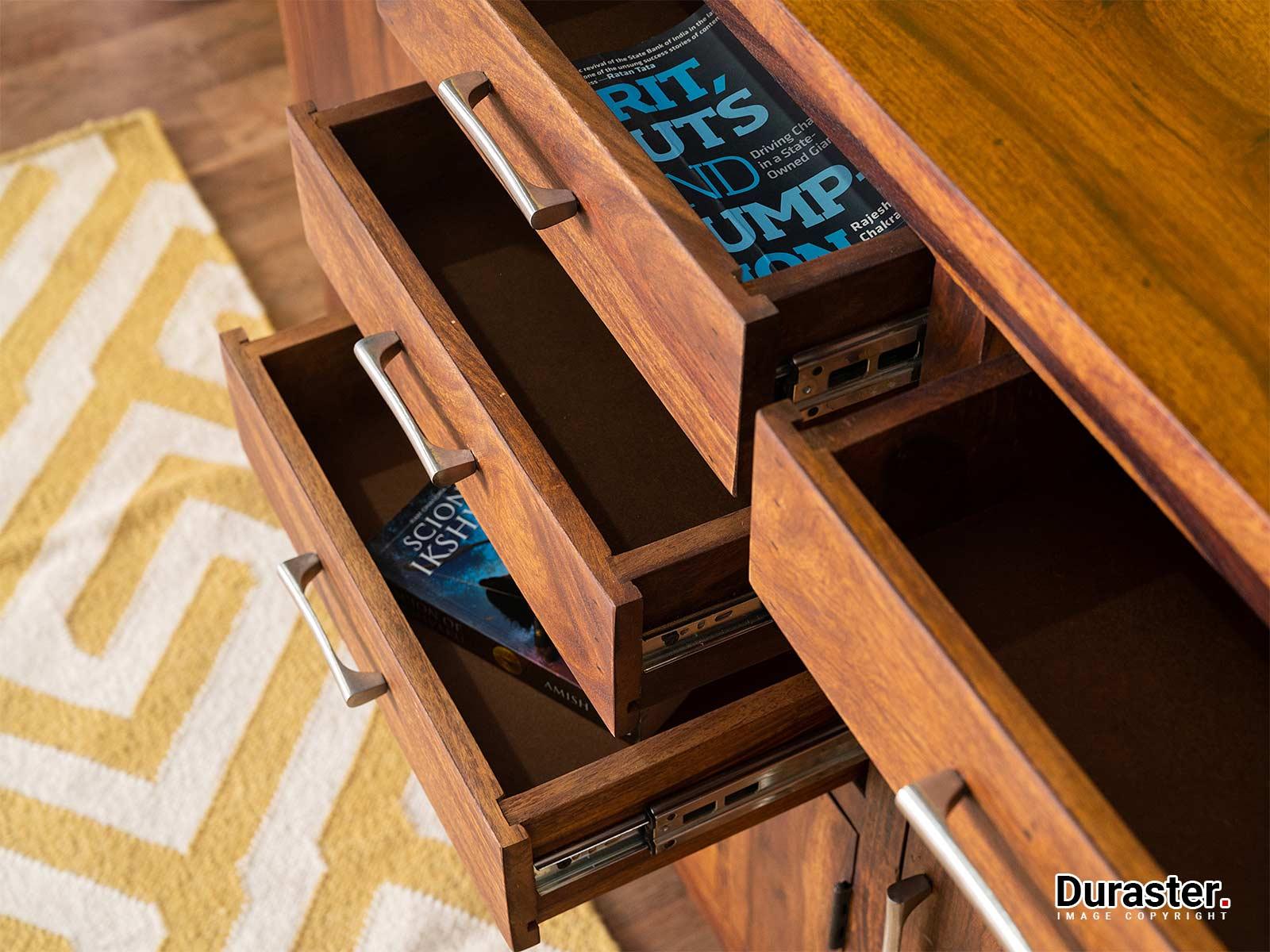 Vismit Contemporary Sheesham wood Sideboard Cabinet #1 - Duraster