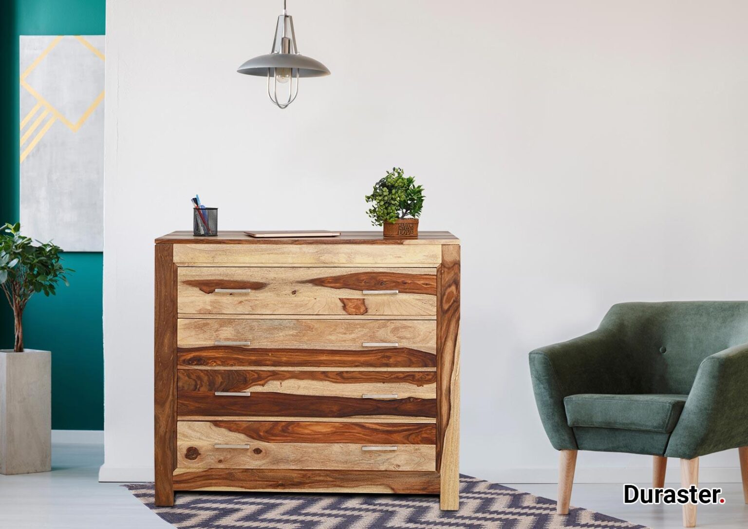 Raygoor Modern Sheesham wood Chest of Drawer#2 - Duraster