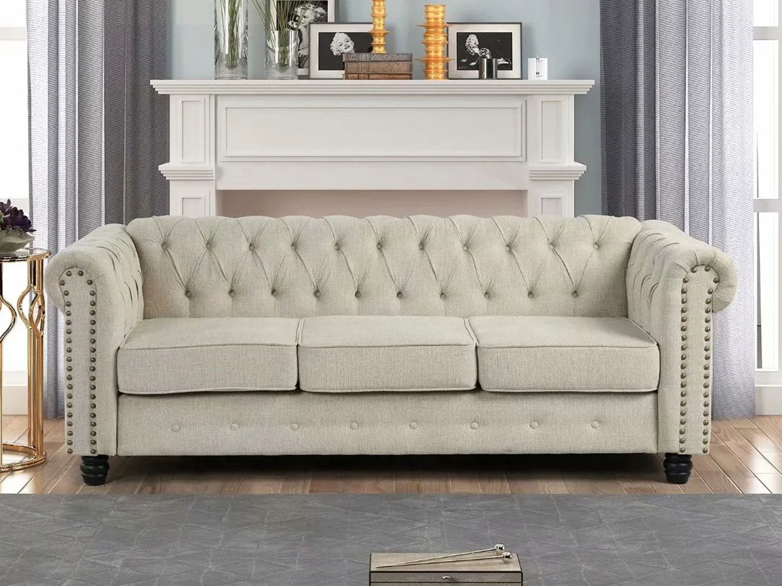 Duraster Chesterfield Vintage Three Seater Sofa #54