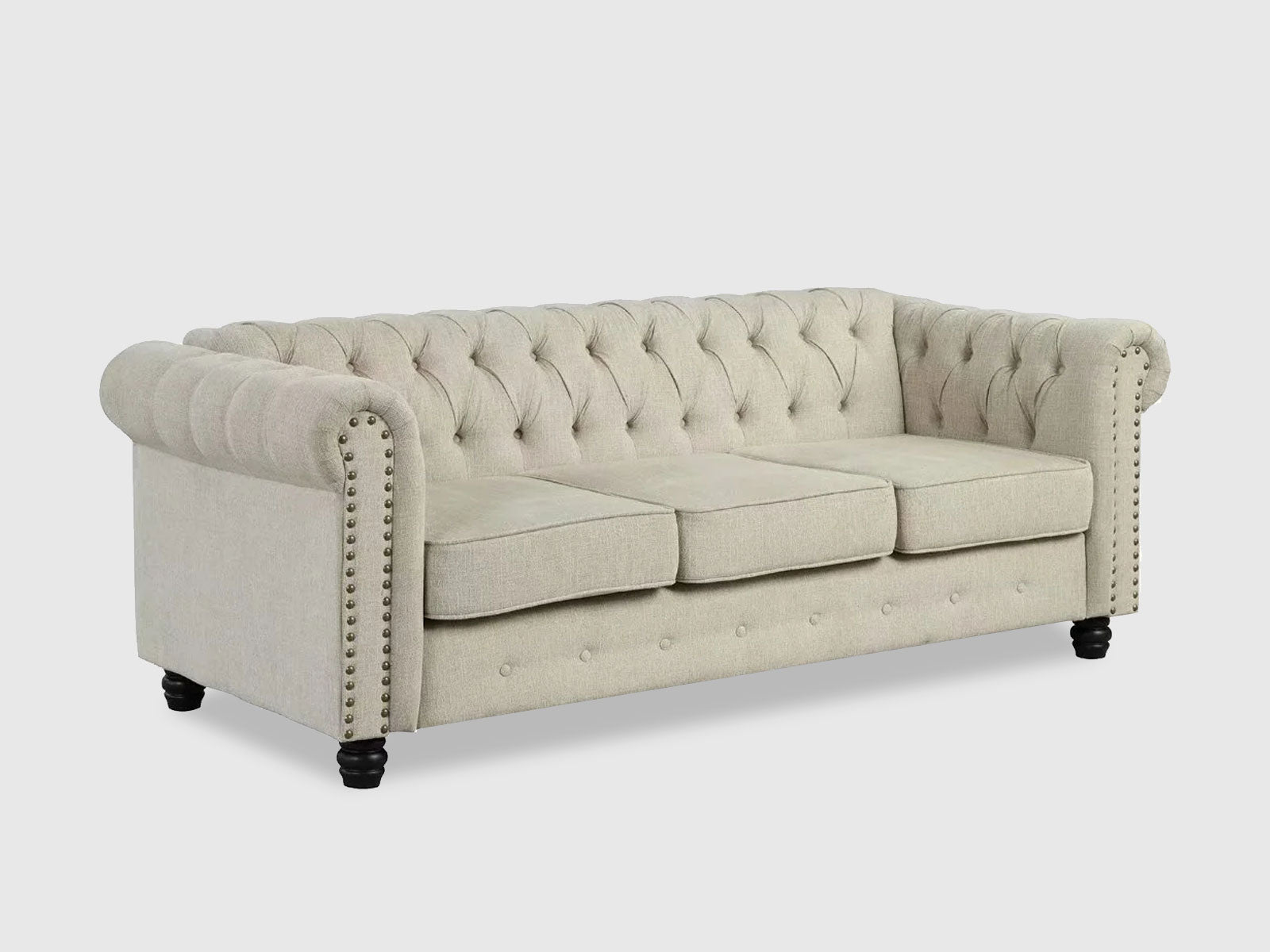 Duraster Chesterfield Vintage Three Seater Sofa #54 - Image 3