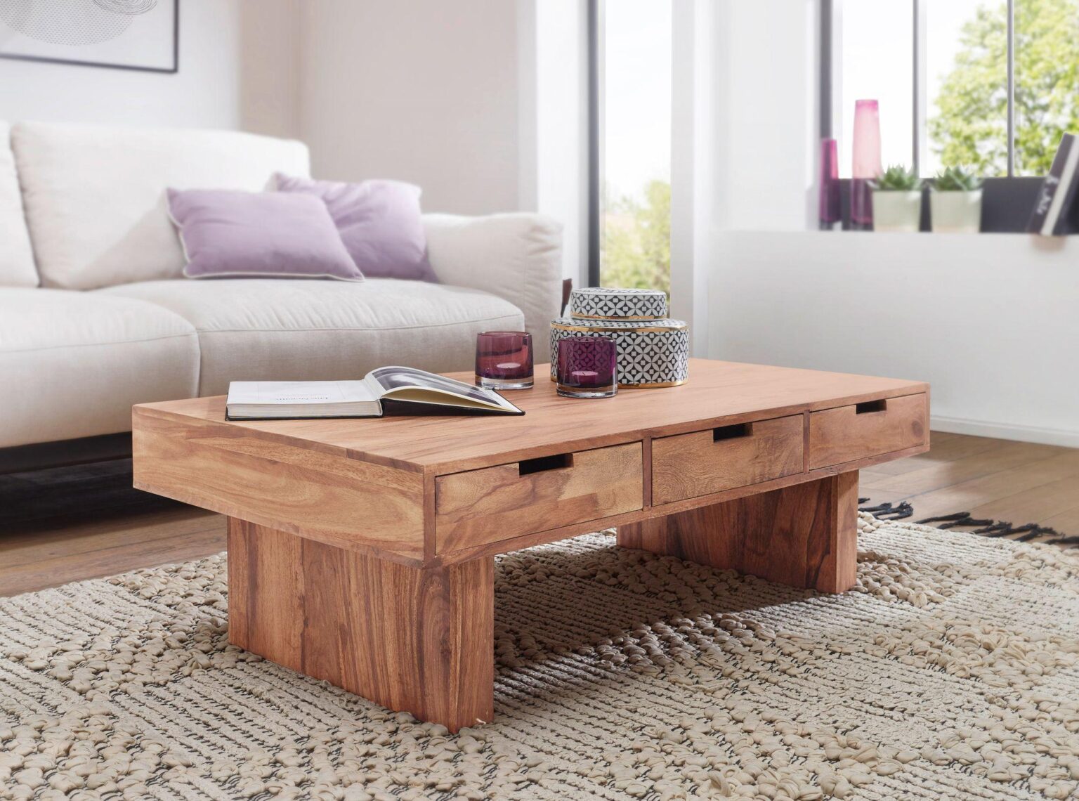 Coffee table acacia 110 cm - Duraster
