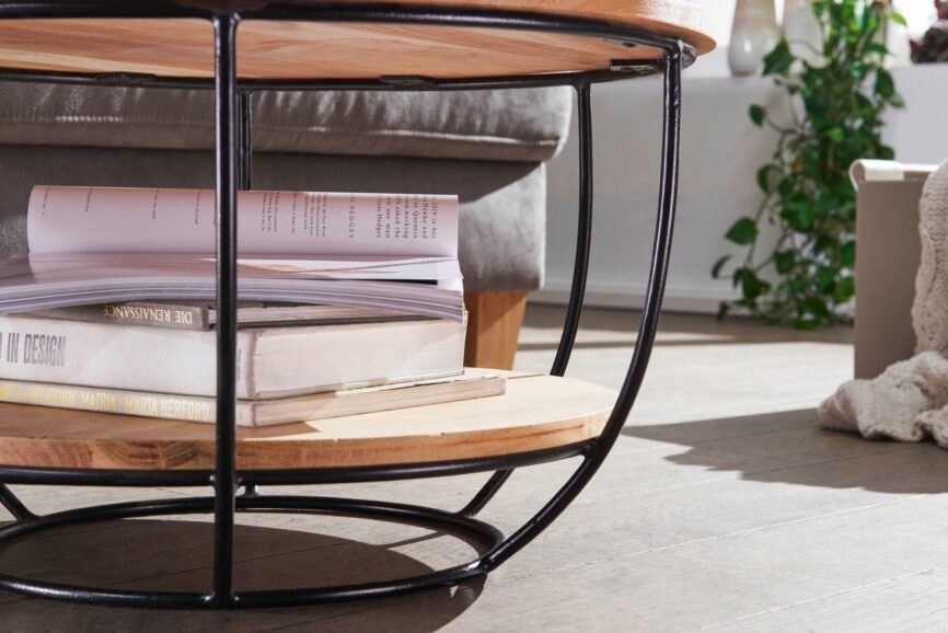 coffee table round acacia 60 cm - Duraster