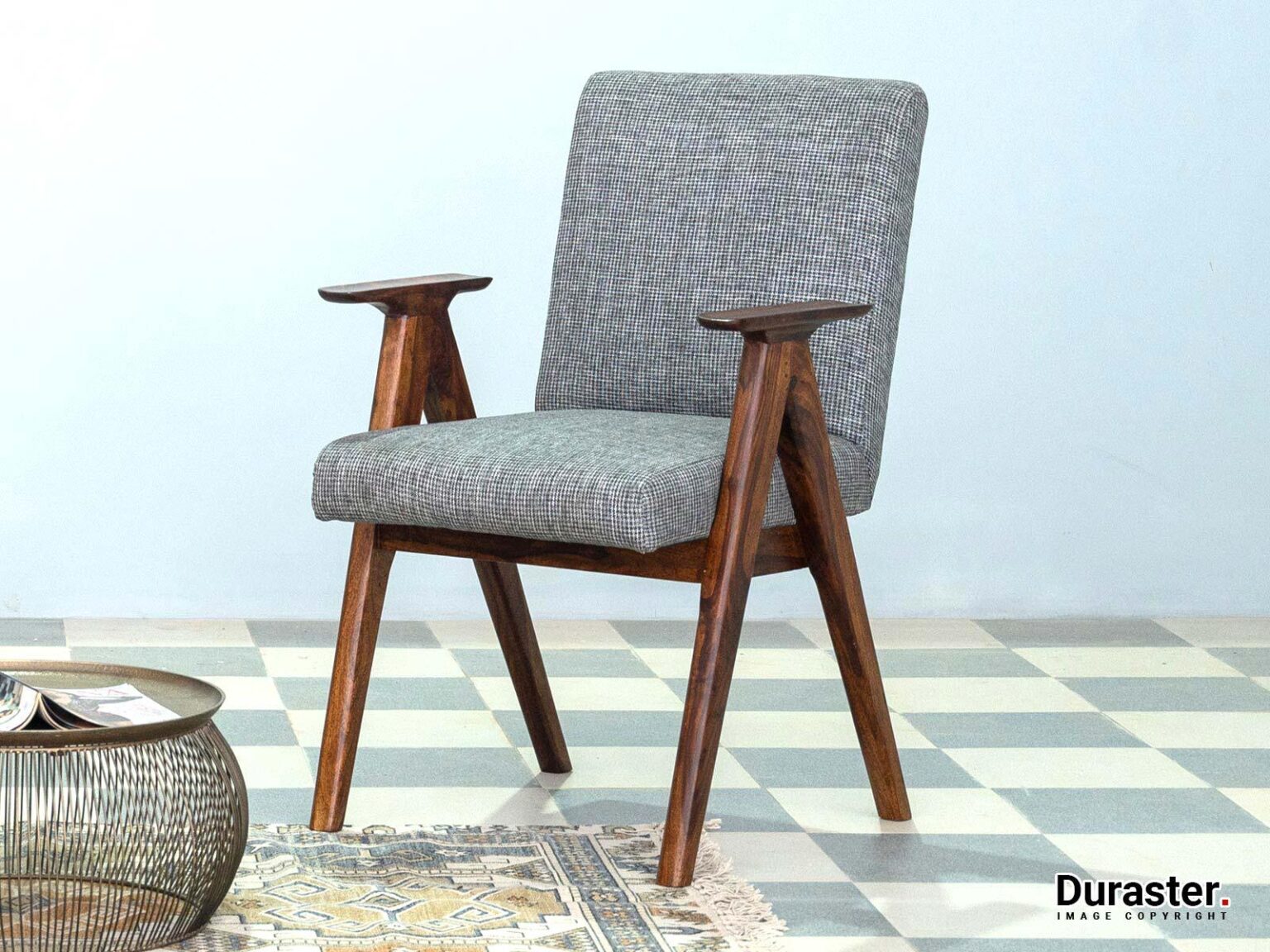 Ummed Modern Sheesham wood Arm Chair#2 - Duraster