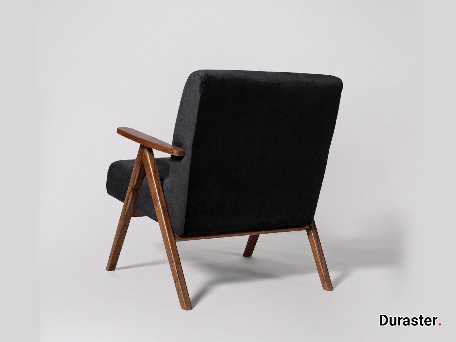 Elemantray Solid Wood Fabric Upholstered Chair #2 - Duraster