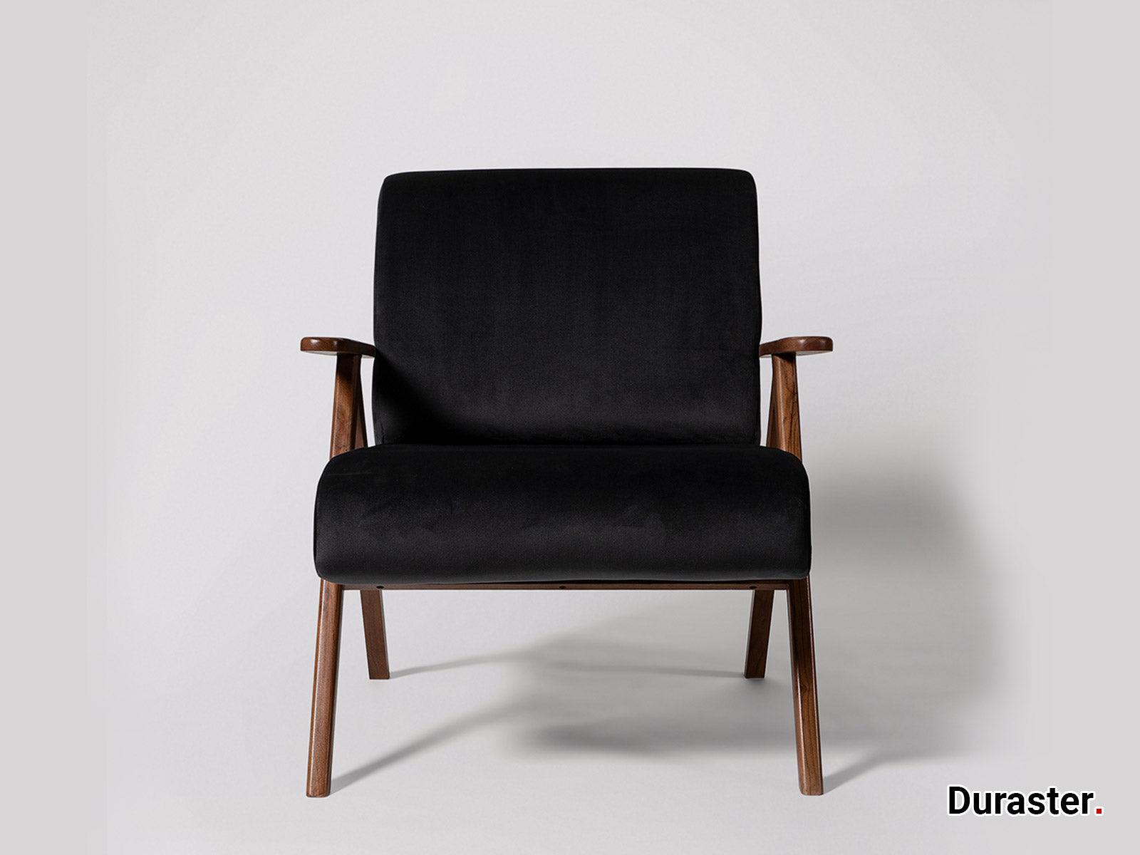 Elemantray Solid Wood Fabric Upholstered Chair #2 - Duraster