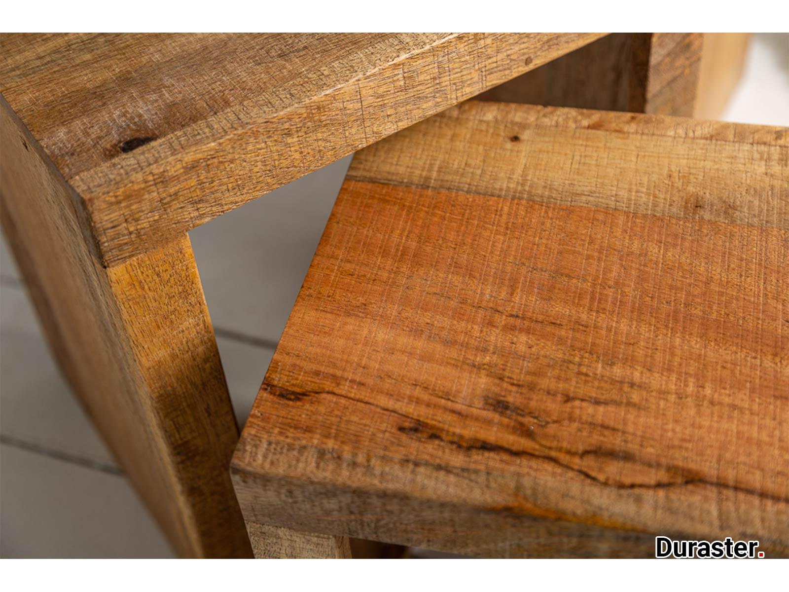 Torpedo Modern Sheesham Wood Nested Sidetable#1 - Duraster