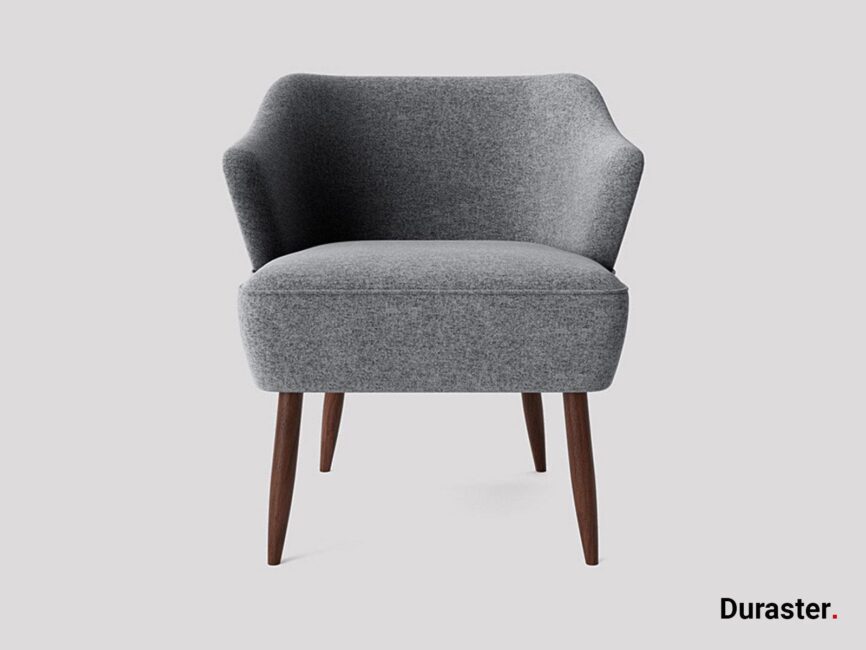 Elemantray  Solid Wood Fabric Upholstered Chair #4 - Duraster