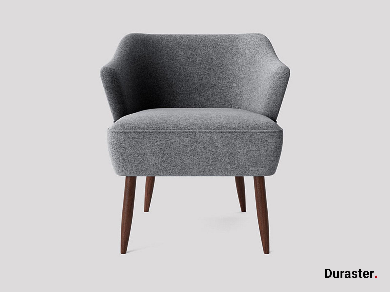 Elemantray Solid Wood Fabric Upholstered Chair #4 - Duraster