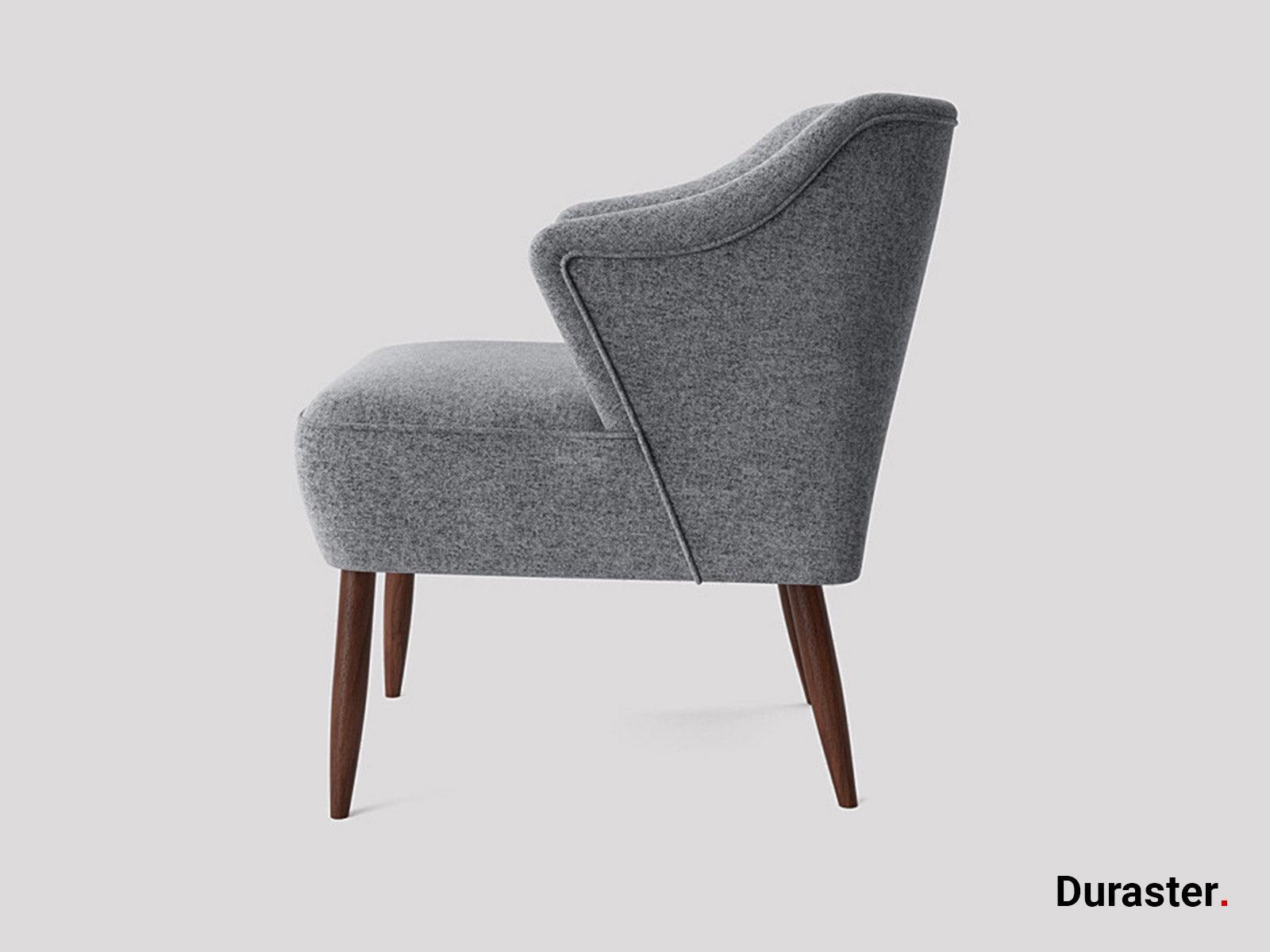 Elemantray Solid Wood Fabric Upholstered Chair #4 - Duraster