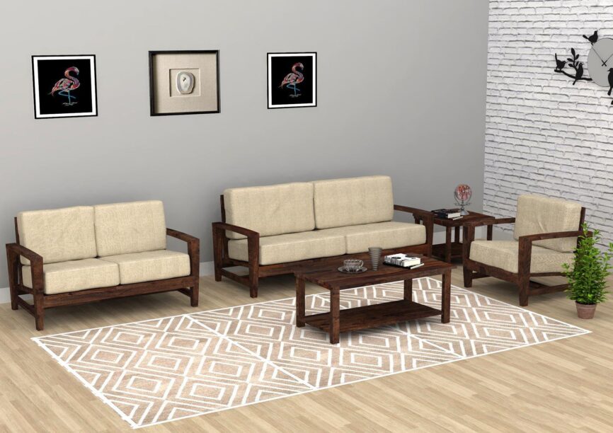 Marvel Modern Wooden Sofa Set #1 - Duraster