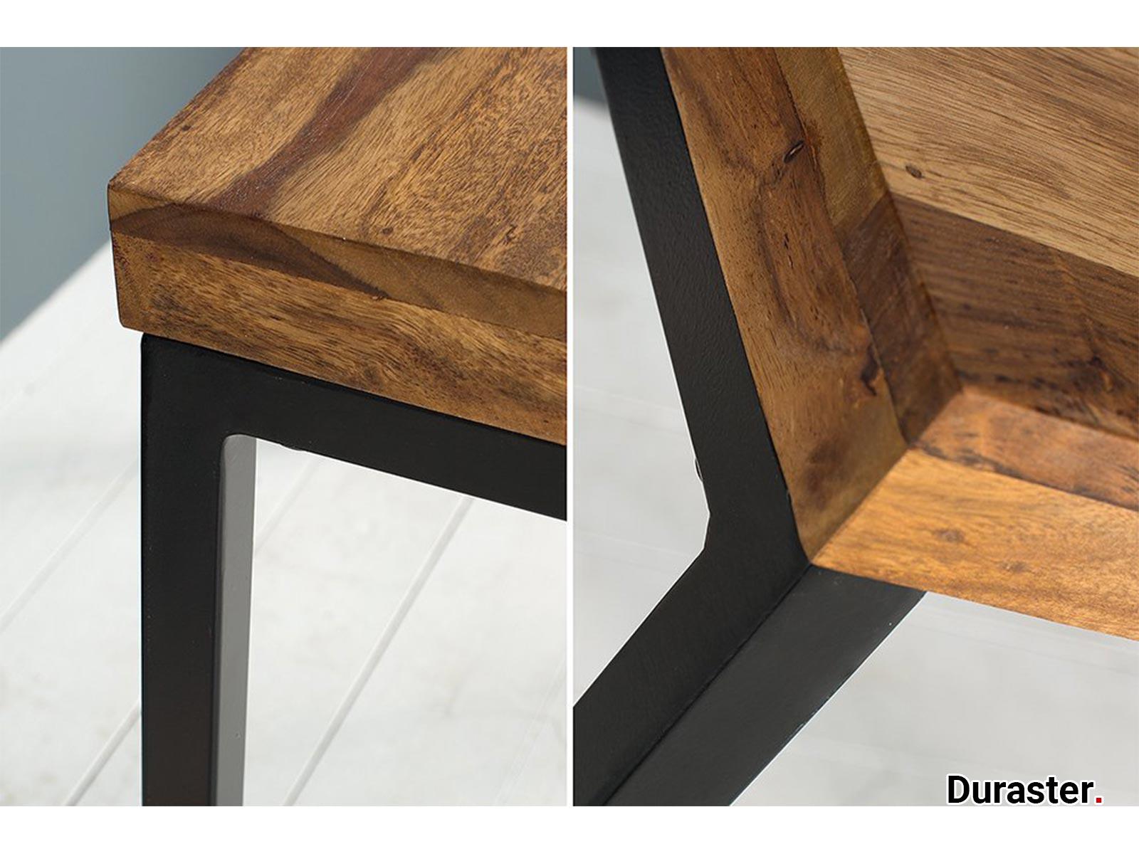 Rio Sheesham wood Desk with Iron Frame#1 - Duraster