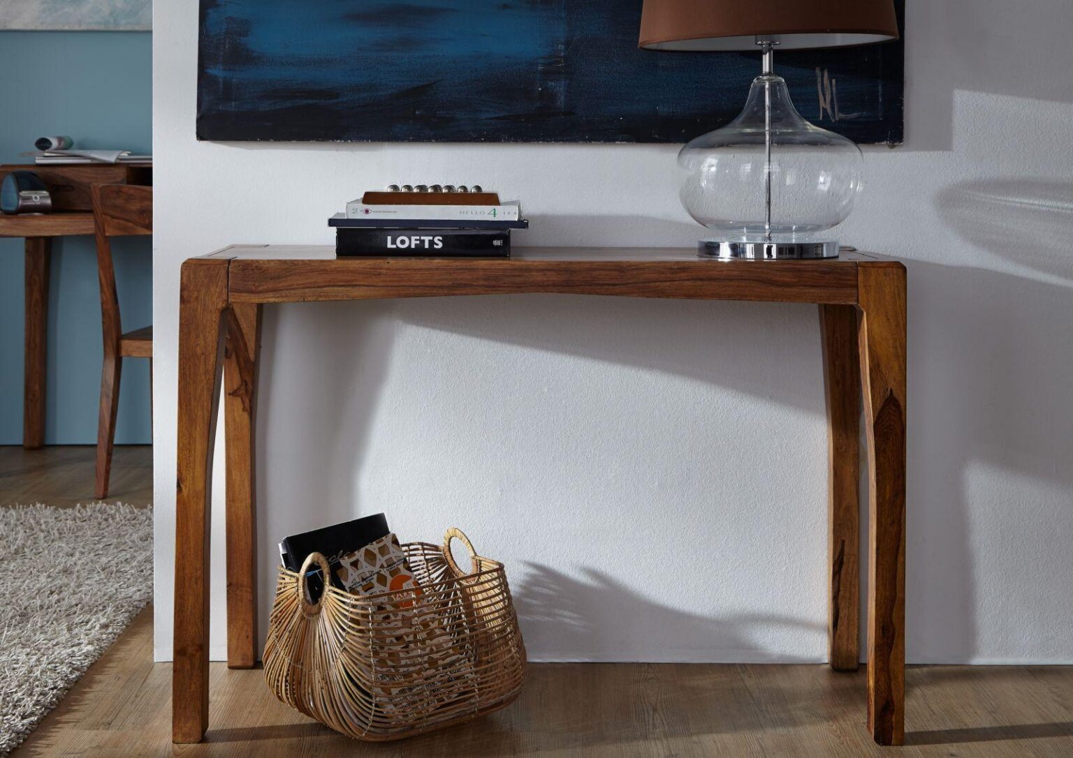 Urbane Sheesham Sleek Console Table - Duraster