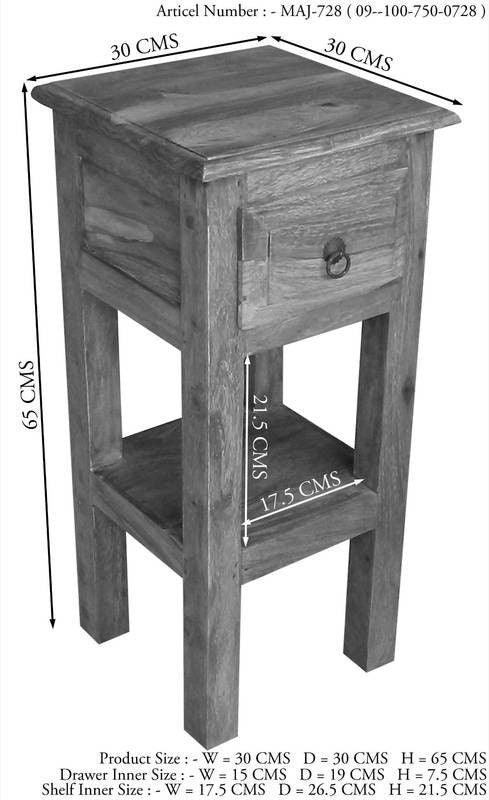Victoria stylish Sheesham Side Table #3 - Duraster