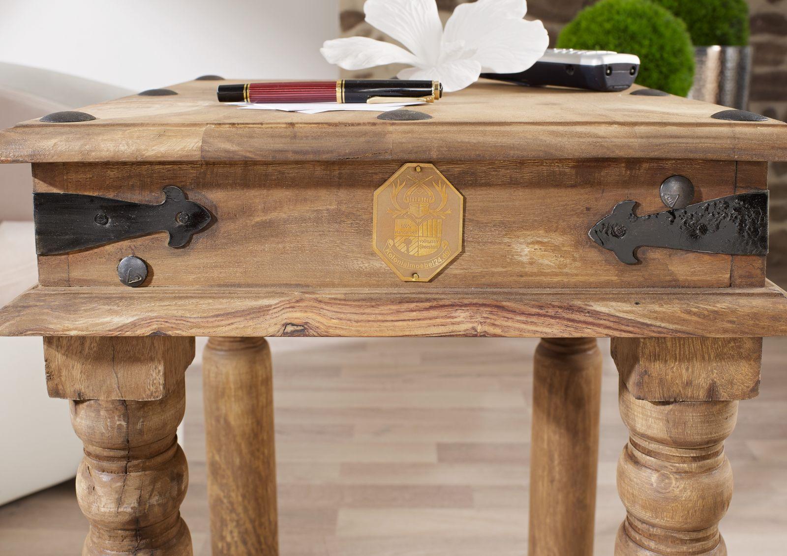 Victoria Minimalist Sheesham Side table #2 - Duraster