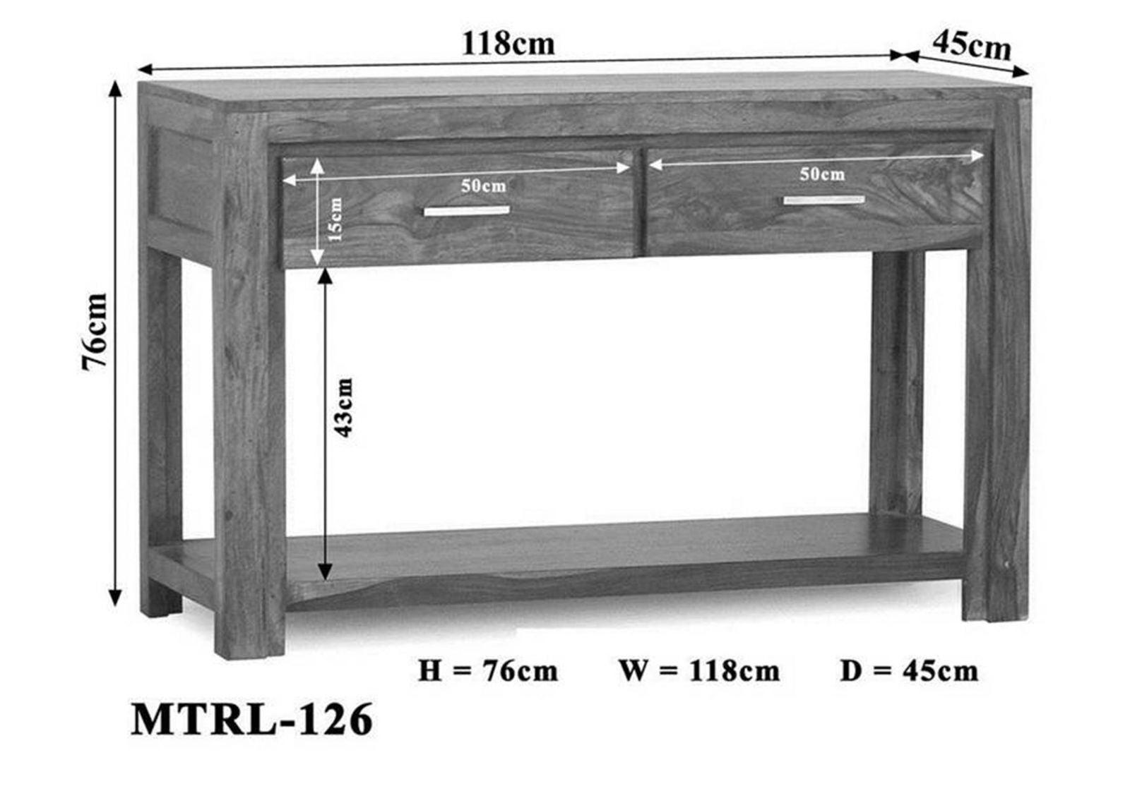 Gangaur Lean Sheesham Console Table - Duraster