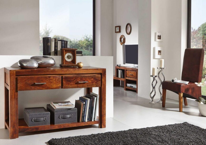 Metro Impressive Sheesham Console Table - Duraster