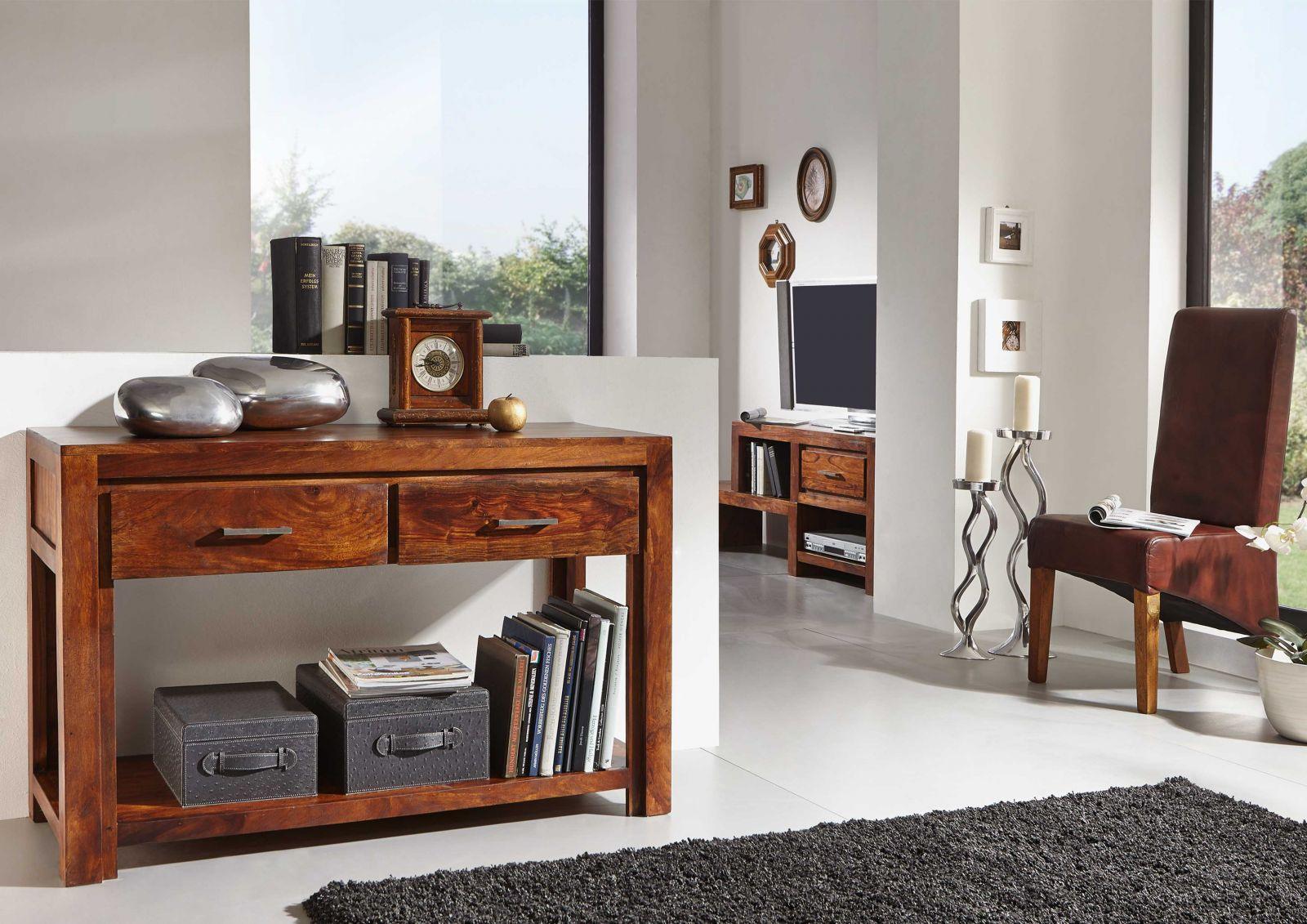 Metro Impressive Sheesham Console Table - Duraster