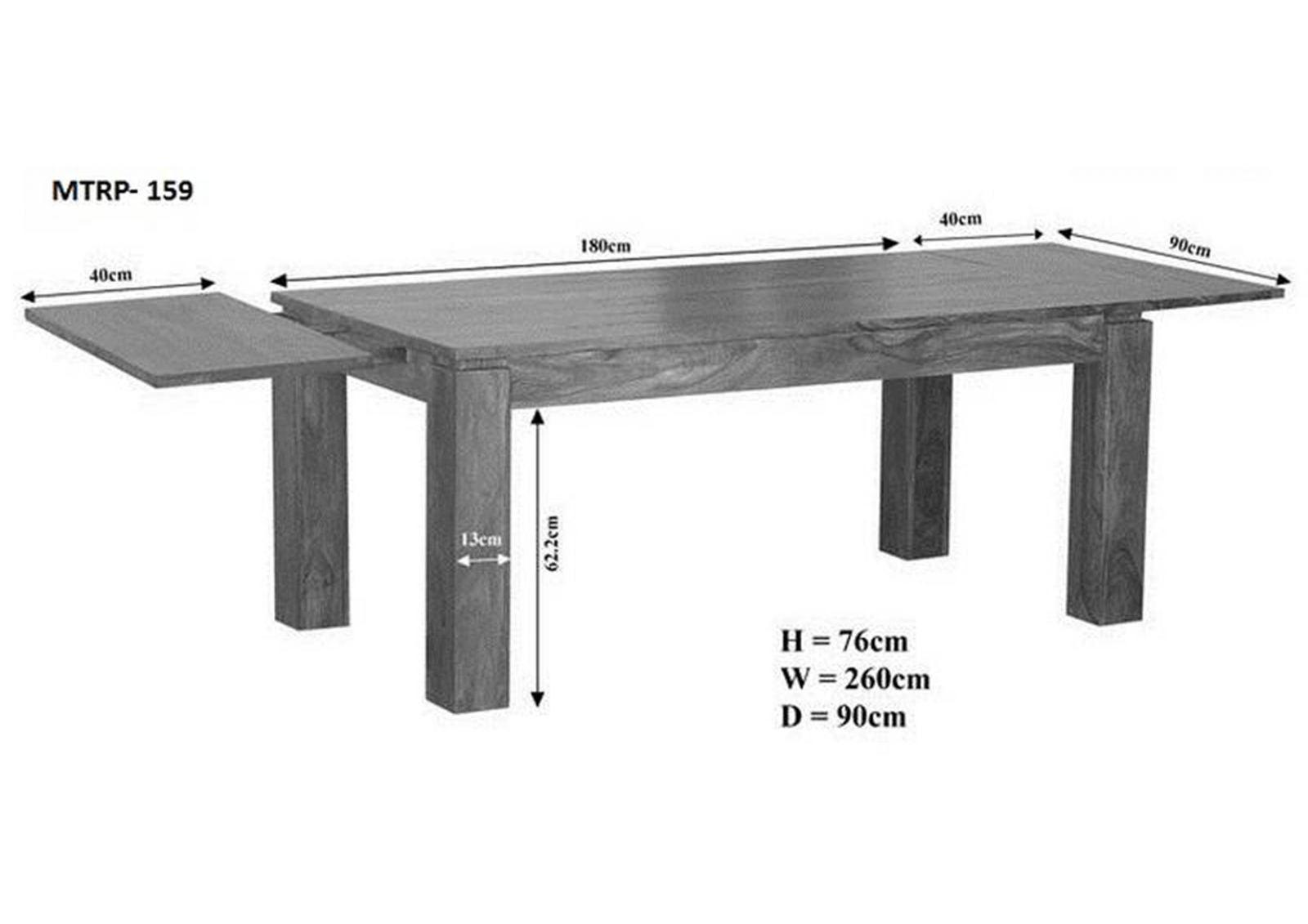 Gangaur Featured Sheesham Dining table with extension panels #1 - Duraster